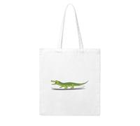 WHJDPP Crocodile surfing on the beach Picture Woman Canvas Tote Bag Strong and durable for traveling, shopping, Daily One Size