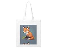 WHJDPP Crying little fox Picture Woman Canvas Tote Bag Strong and durable for traveling, shopping, Daily One Size