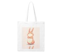 WHJDPP Crying Rabbit Picture Woman Canvas Tote Bag Strong and durable for traveling, shopping, Daily One Size
