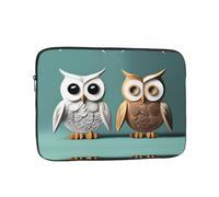 WHJDPP Cute Owls Pattern Portable Laptop Sleeve Case 10 inch for Shockproof Protection and Lightweight Travel