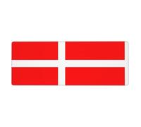 WHJDPP Denmark Danish Flag Prints Extended Mouse Pad 12x31.5in
