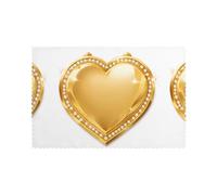 WHJDPP Diamond Heart Printing Placemats for Dining Table Set of 6 for Homes, and Banquets Easy to Clean at Room Temperature for Long-Lasting Use