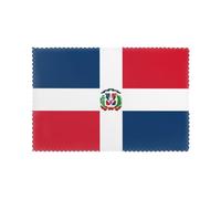 WHJDPP Dominican Republic Pattern Placemats for Dining Table Set of 6 12x18in Heat Resistant, Washable, and Durable Placemats for Kitchen, Home, Hotel