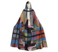 WHJDPP Dreams of Dreams Printing Halloween Adult Hooded Cape Cloak for wear during Halloween, role-playing
