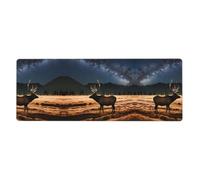 WHJDPP Elk in the meadow Prints Extended Mouse Pad 12x31.5in