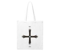 WHJDPP Eyes behind the cross Picture Woman Canvas Tote Bag Strong and durable for traveling, shopping, Daily One Size