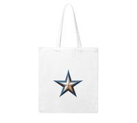 WHJDPP Fashion denim five-pointed star Picture Woman Canvas Tote Bag Strong and durable for traveling, shopping, Daily One Size