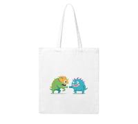 WHJDPP Fighting little monsters Picture Woman Canvas Tote Bag Strong and durable for traveling, shopping, Daily One Size