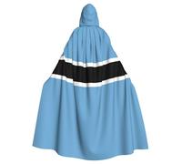 WHJDPP Flag of Botswana Printing Adult Hooded Cloak is a super large, comfortable, and durable Halloween hooded poncho