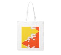 WHJDPP Flag of the Kingdom of Bhutan Picture Woman Canvas Tote Bag Strong and durable for traveling, shopping, Daily One Size
