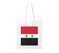 WHJDPP Flag of the Syrian Arab Republic Picture Woman Canvas Tote Bag Strong and durable for traveling, shopping, Daily One Size