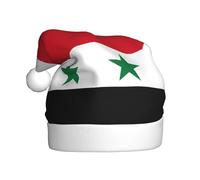 WHJDPP Flag of the Syrian Arab Republic Printed Christmas Hat for Adult Festive Celebrations as a Gift for Men and Women