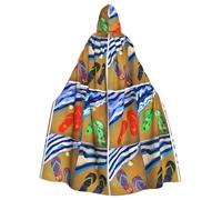 WHJDPP Flip Flops Prints Hooded Cloak - Long, Comfortable Cosplay Throw