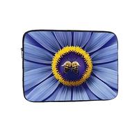 WHJDPP Flower Heart bee Prints Shockproof Portable Laptop Sleeve Bag 10 inch for Men and Women Business Travel, Office Daily Use