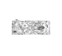 WHJDPP Flowering Herbs and Herbaceous Plants Prints Baby Bow Headband - Soft & Stretchy Newborn Accessory for Photo Shoots & Baby Showers