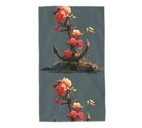 WHJDPP Flowers on The Ship's Anchor Picture Towel Towels 27.5x16in Skin-Friendly Absorbent Fluffy and Soft for Bathroom, Beach, Outdoors
