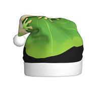 WHJDPP Frog Prince on the lotus leaf Prints Christmas Hat Durable for Adult for Halloween, Christmas, New Year