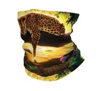 WHJDPP Funny Leopard Prints Multi-Functional Sport Headwear - Seamless Neck Gaiter for Hiking, Cycling & Beach Fun - Soft, Breathable, Quick-Dry Tube Scarf
