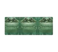 WHJDPP Gator Lurking Green Prints Extended Mouse Pad 12x31.5in