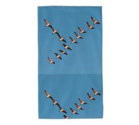 WHJDPP Geese Flying in The Clear Autumn Sky Picture Towel Towels 27.5x16in Skin-Friendly Absorbent Fluffy and Soft for Bathroom, Beach, Outdoors