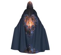 WHJDPP Glowing love heart Picture Adult Hooded Cloak is a super large, comfortable, and durable Halloween hooded poncho