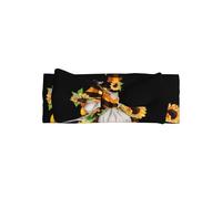 WHJDPP Gnome Bee Yellow Floral Prints Baby Bow Headband - Soft & Stretchy Newborn Accessory for Photo Shoots & Baby Showers