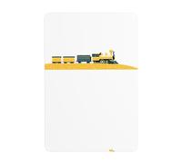 WHJDPP Golden train in the field Picture Tin decorative painting 8x12in Made of tinplate, wear-resistant and durable