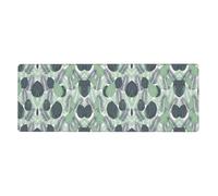 WHJDPP Green Tropical Leaves Extended Mouse Pad 12x31.5in