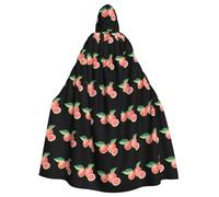 WHJDPP Hand drawn guava Prints Hooded Cloak for Halloween, Role-playing, and Costume Parties - Comfortable and Durable