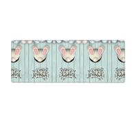 WHJDPP Happy Easter Eggs Bunny Tail Prints Extended Mouse Pad 12x31.5in