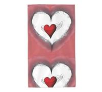 WHJDPP Have a Loving Heart Picture Towel Towels 27.5x16in Skin-Friendly Absorbent Fluffy and Soft for Bathroom, Beach, Outdoors