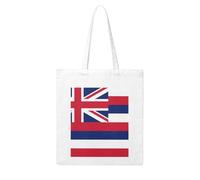 WHJDPP Hawaii Flag Picture Woman Canvas Tote Bag Strong and durable for traveling, shopping, Daily One Size