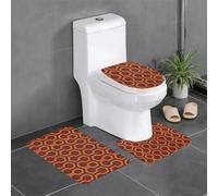 WHJDPP HJFCZH Shining Overlook Prints 3 Piece Bathroom Rugs Set 24x16in - Plush Throw Mats for Spa-Like Comfort & Easy Cleaning
