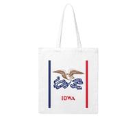 WHJDPP Iowa state flag Picture Woman Canvas Tote Bag Strong and durable for traveling, shopping, Daily One Size