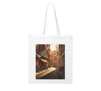 WHJDPP Italian Old Street Printing Woman Canvas Tote Bag Strong and durable for traveling, shopping, Daily One Size