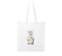WHJDPP Koala enjoying the snow scenery Picture Woman Canvas Tote Bag Strong and durable for traveling, shopping, Daily One Size