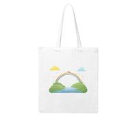 WHJDPP Little Ant's Rainbow Bridge Picture Woman Canvas Tote Bag Strong and durable for traveling, shopping, Daily One Size