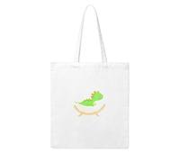 WHJDPP Little dinosaur in the cradle Picture Woman Canvas Tote Bag Strong and durable for traveling, shopping, Daily One Size