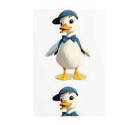 WHJDPP Little duck going on an outing Picture Tin decorative painting 8x12in Made of tinplate, wear-resistant and durable