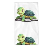 WHJDPP Little Turtle on The Stone Picture Towel Towels 27.5x16in Skin-Friendly Absorbent Fluffy and Soft for Bathroom, Beach, Outdoors