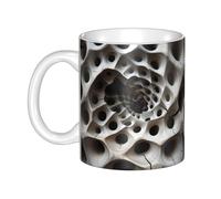 WHJDPP Lonely Hollow Picture mug ceramic Mugs for cappuccino, latte, cereal, yogurt, milk, hot or cold drinks Micro-wave oven