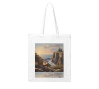 WHJDPP Looking out to sea Picture Woman Canvas Tote Bag Strong and durable for traveling, shopping, Daily One Size