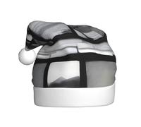 WHJDPP Lost memory fragments Picture Men's and women's plush Christmas hats, adult New Year's holiday party caps