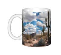 WHJDPP lots of cactus Picture mug ceramic Mugs for cappuccino, latte, cereal, yogurt, milk, hot or cold drinks Micro-wave oven