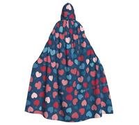 WHJDPP Love fills the screen Picture Adult Hooded Cloak is a super large, comfortable, and durable Halloween hooded poncho