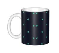 WHJDPP Lovely blue background Picture mug ceramic Mugs for cappuccino, latte, cereal, yogurt, milk, hot or cold drinks Micro-wave oven