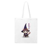 WHJDPP Magic Kitten Picture Woman Canvas Tote Bag Strong and durable for traveling, shopping, Daily One Size