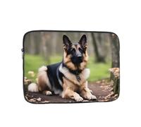 WHJDPP Maple German Shepherd Dog Pattern Portable Laptop Sleeve Case 15 inch for Shockproof Protection and Lightweight Travel