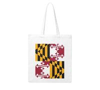 WHJDPP Maryland State Flag Printing Woman Canvas Tote Bag Strong and durable for traveling, shopping, Daily One Size