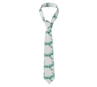 WHJDPP Men's Necktie Tie Berry Leaf Branches Picture Soft and Comfortable, Non-Deforming, Fade-Resistant, Flat and Crisp